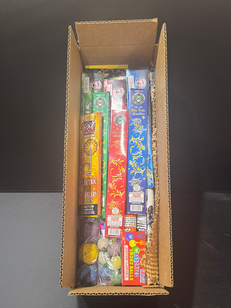 F01- Smoke Sparks Assortment – Redbeard’s Firework Showcase