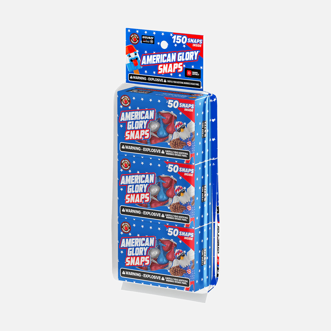 A18D-American Glory® Snaps 3 Packs of 50