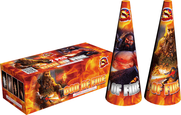 B16- God of Fire- Gold Cone
