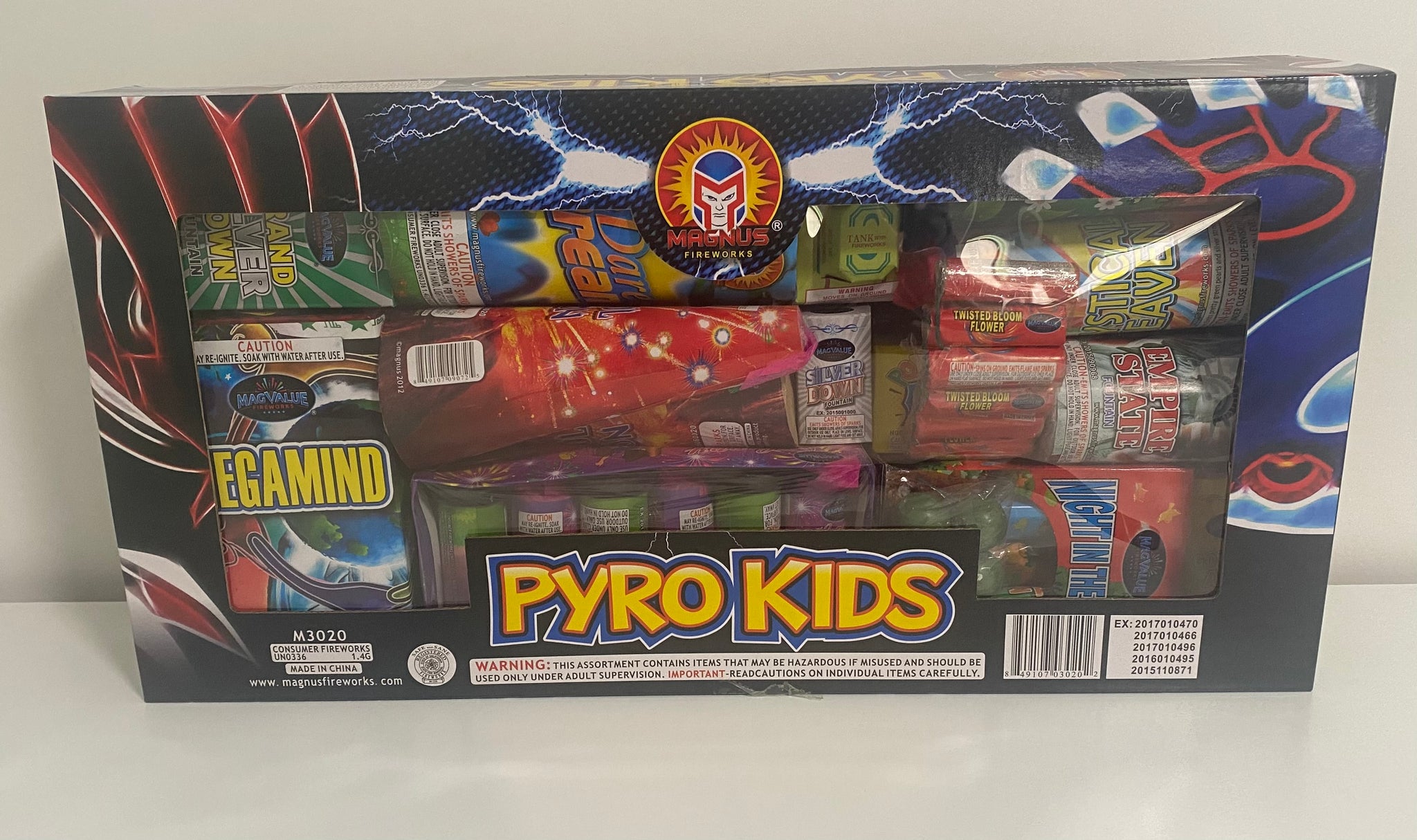 Firework Pyro Design F08- Pyro Kids Assortment – Redbeard’s Firework Showcase