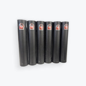 6 Mortar Tubes 1.91" x 12" Black HDPE DR11
