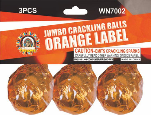 A09A- Orange Label Crackling Balls (Pack of 3)