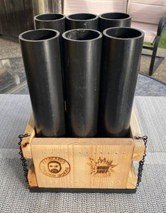 The "Musket Shot" Fireworks Cake & Mortar Rack v 3.0 With 6 Shot Mortar Topper (Tubes not included) As Featured by CodyBPyrotechnics!