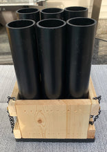 Load image into Gallery viewer, The &quot;Musket Shot&quot; Fireworks Cake &amp; Mortar Rack v 3.0 With 6 Shot Mortar Topper (Tubes not included) As Featured by CodyBPyrotechnics!