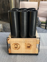 Load image into Gallery viewer, The &quot;Musket Shot&quot; Fireworks Cake &amp; Mortar Rack v 3.0 With 6 Shot Mortar Topper (Tubes not included) As Featured by CodyBPyrotechnics!